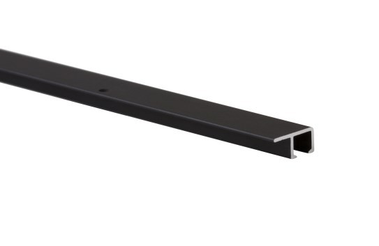 Plafondrail wit, zwart of aluminium