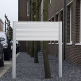 Outdoor Frame ø90, voorzien van tekstpanelen 100 mm hoog