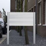 Outdoor Frame ø90, voorzien van tekstpanelen 150 mm hoog