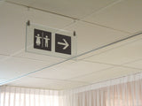 Glazen hangbord