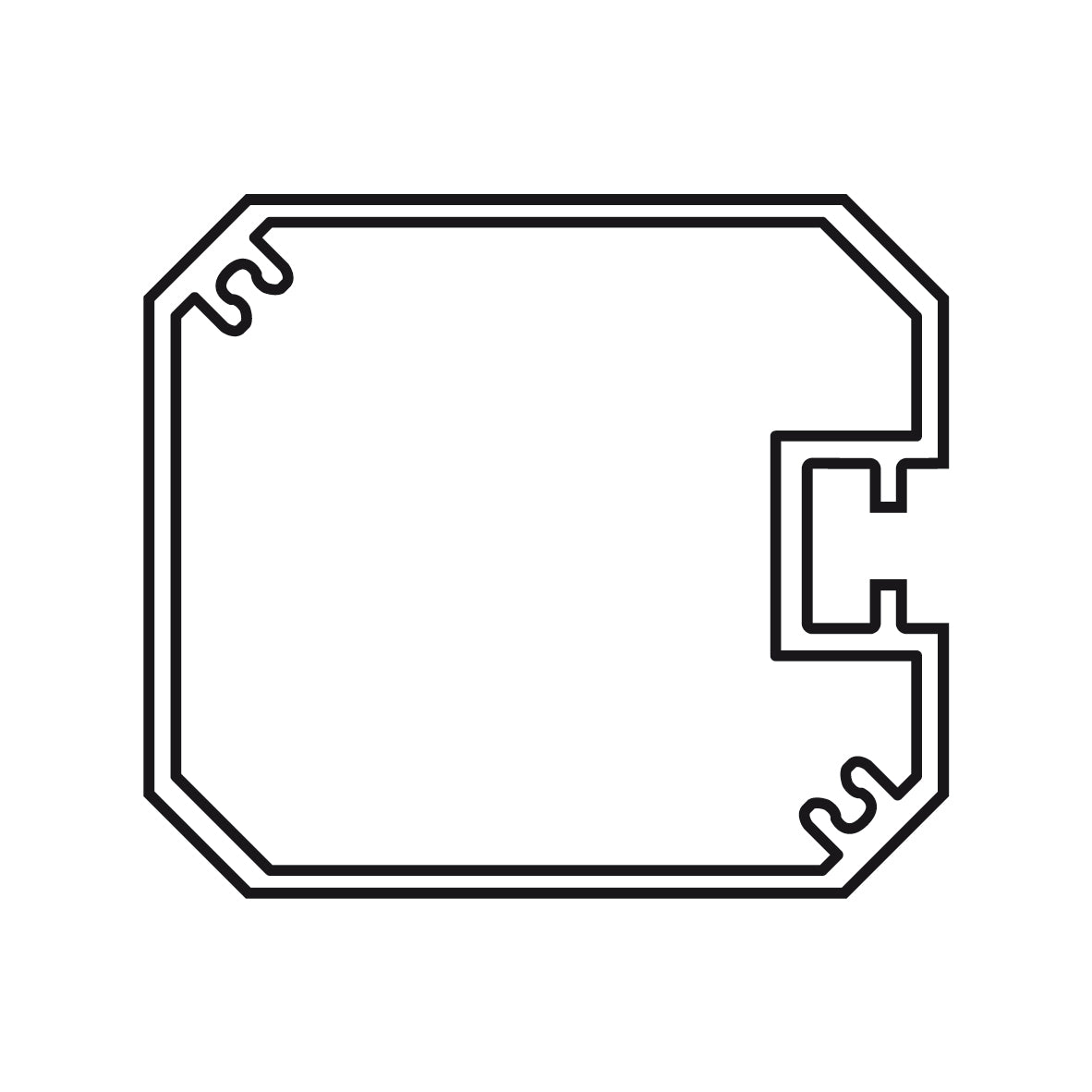 Outdoor Frame 80x80 mm, voorzien van ACM beplating